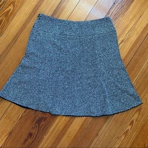 Marled flared skirt